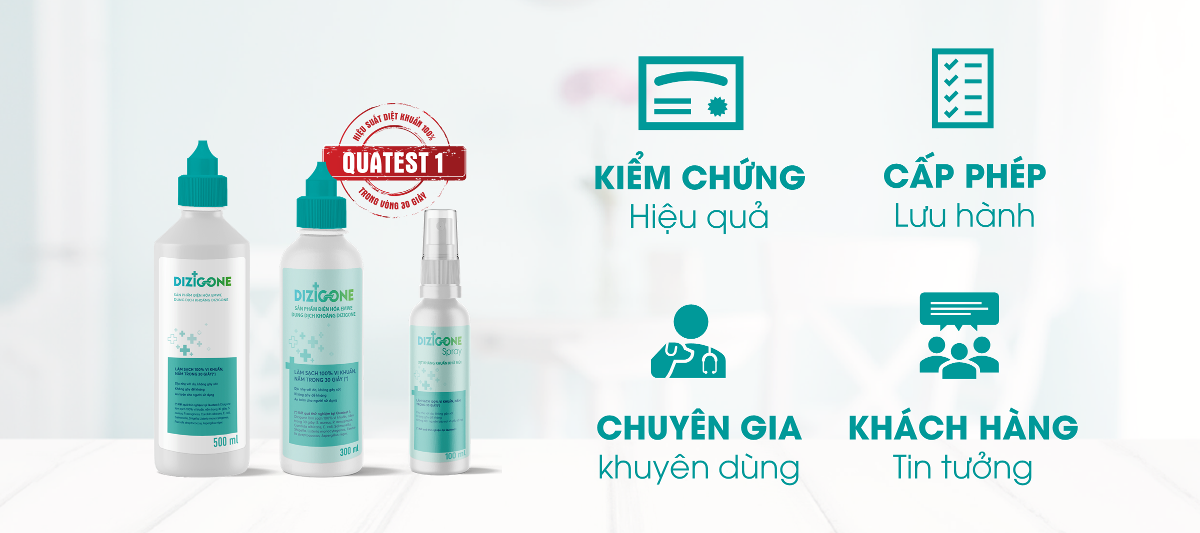 Dizigone - Kháng khuẩn vượt trội slide3 - Dizigone - Kháng khuẩn vượt trội