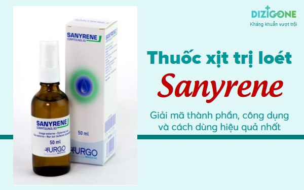 thuốc xịt loét Sanyrene