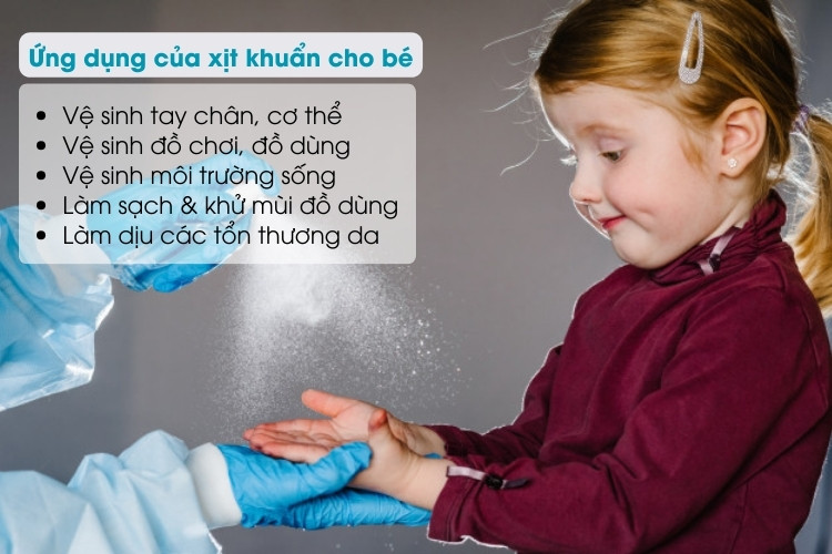 xịt khuẩn cho bé 