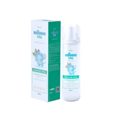 Dung dịch Dizigone Baby: Kháng khuẩn, dịu da – Chai xịt 100ml