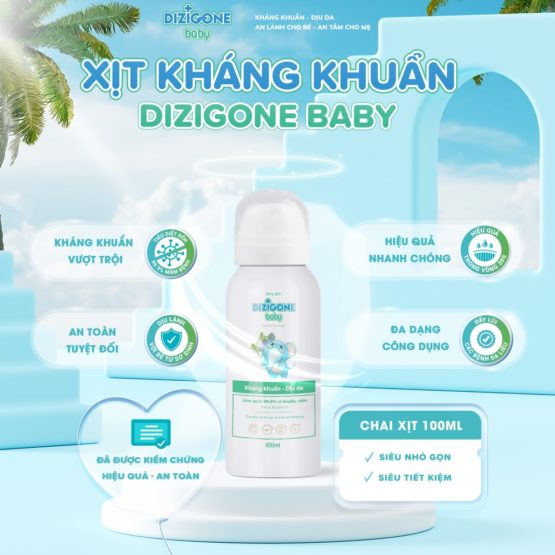 xịt kháng khuẩn dizigone baby 100ml